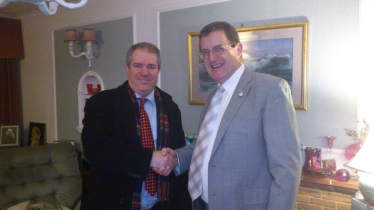Charles Tannock MEP with Association Chairman Hugh Rayner