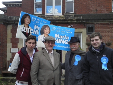 Hendon conservatives doing their bit for Maria Hutchings in Eastleigh