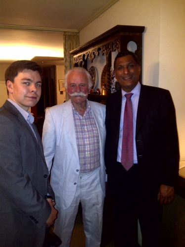 Syed Kamall with Councellor John Hart and Political Campaign Manager Oli Hazell